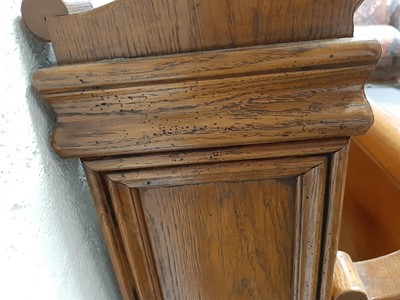 Lot 751 - French oak sleigh bed frame