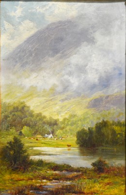 Lot 550 - Nora Bowkett, Highland landscape