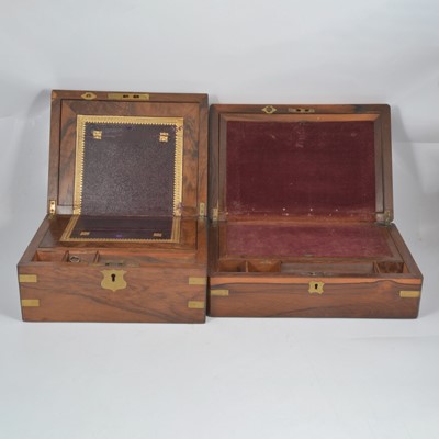 Lot 126 - Two Victorian writing slopes