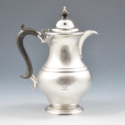 Lot 252 - Silver hot water jug