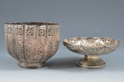 Lot 258 - Burmese white metal bowl