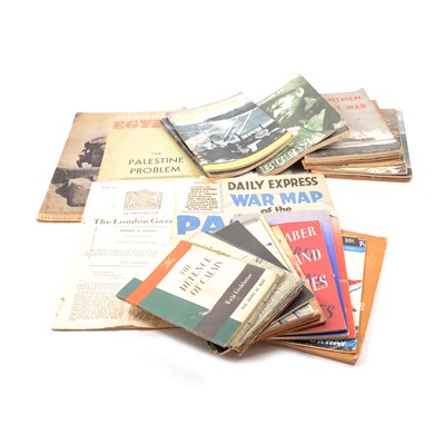 Lot 152 - War Interest; a collection of booklets and pamphlets relating to World War II.