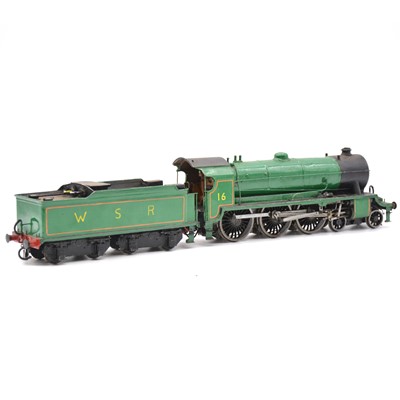 Lot 275 - Four battery powered scratch-built O gauge model railway locomotives with tenders