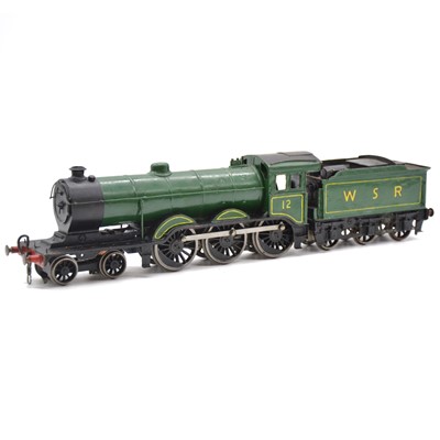 Lot 275 - Four battery powered scratch-built O gauge model railway locomotives with tenders