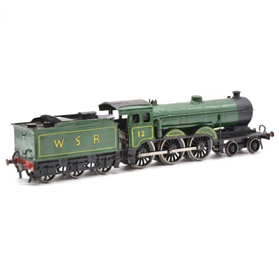 Lot 275 - Four battery powered scratch-built O gauge model railway locomotives with tenders