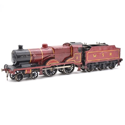 Lot 81 - A scratch-built O gauge locomotive and tender, 2-rail.