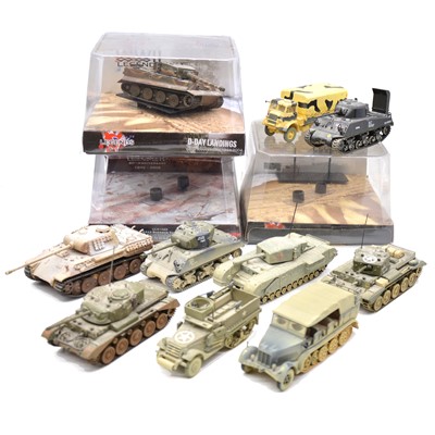 Lot 175 - Ten Corgi die-cast model WWII vehicles