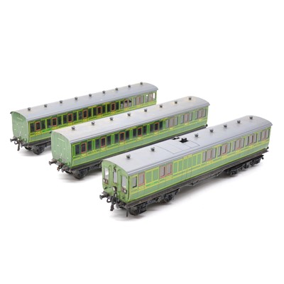 Lot 71 - Three scratch-built O gauge model railway railcars