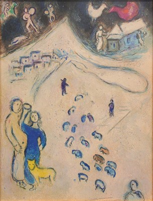 Lot 379 - After Marc Chagall, Winter.