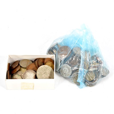 Lot 183 - Quantity of British, Irish, East African and other coins.