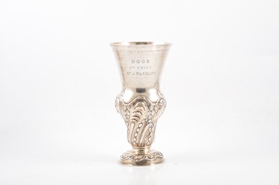 Lot 243 - A Victorian silver presentation vase by Blunt, Wray & Co (Sidney Blunt & Frederick Dendy Wray).