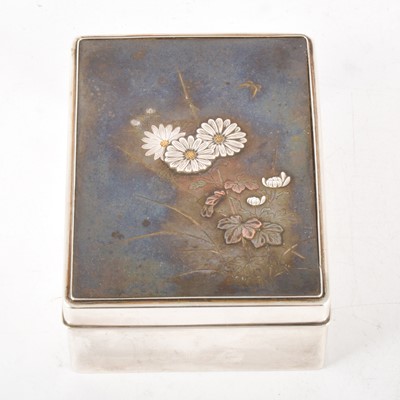 Lot 167 - Japanese silver box