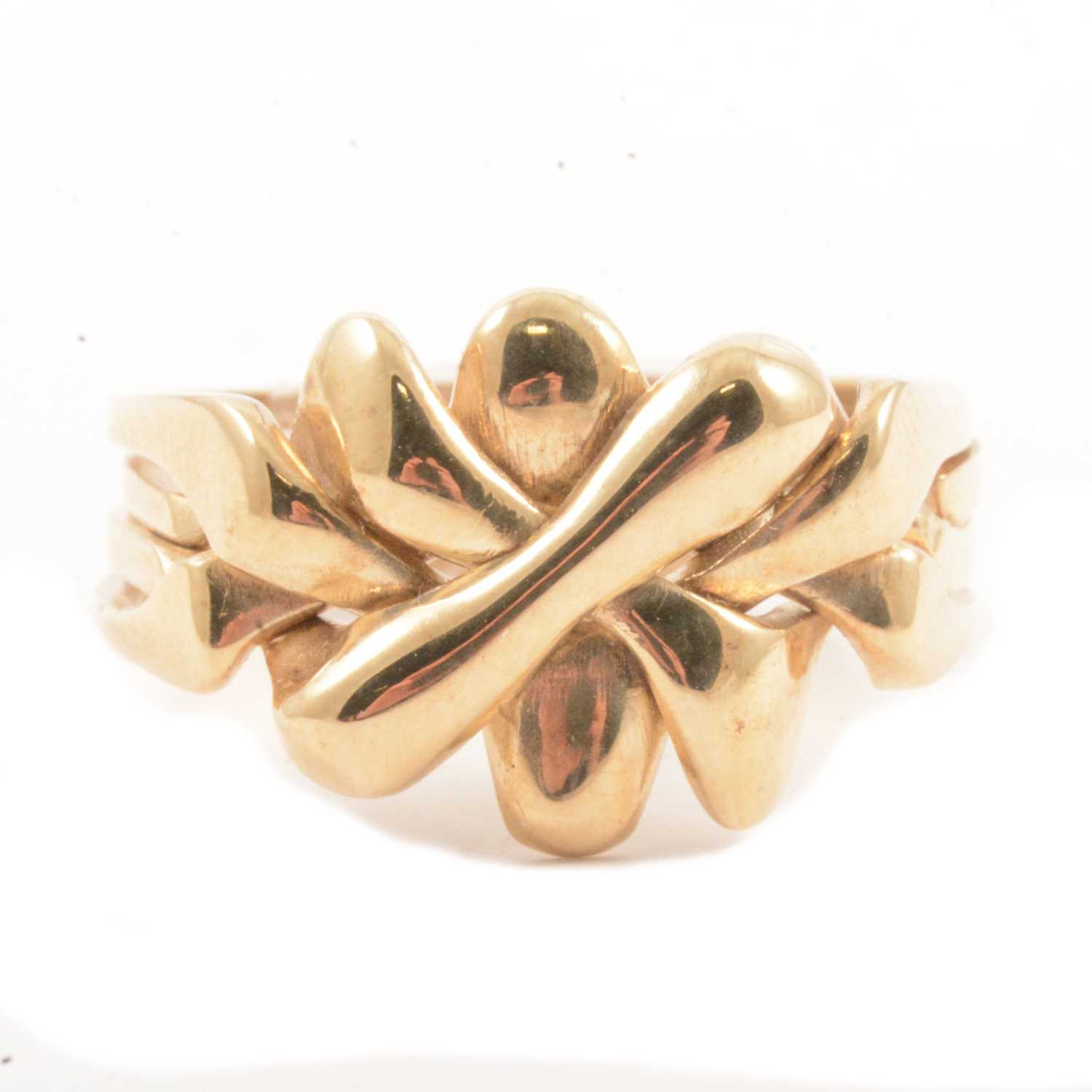 9ct Yellow Gold Puzzle Ring - Main Image