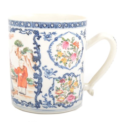 Lot 9 - Chinese porcelain tankard, 19th century