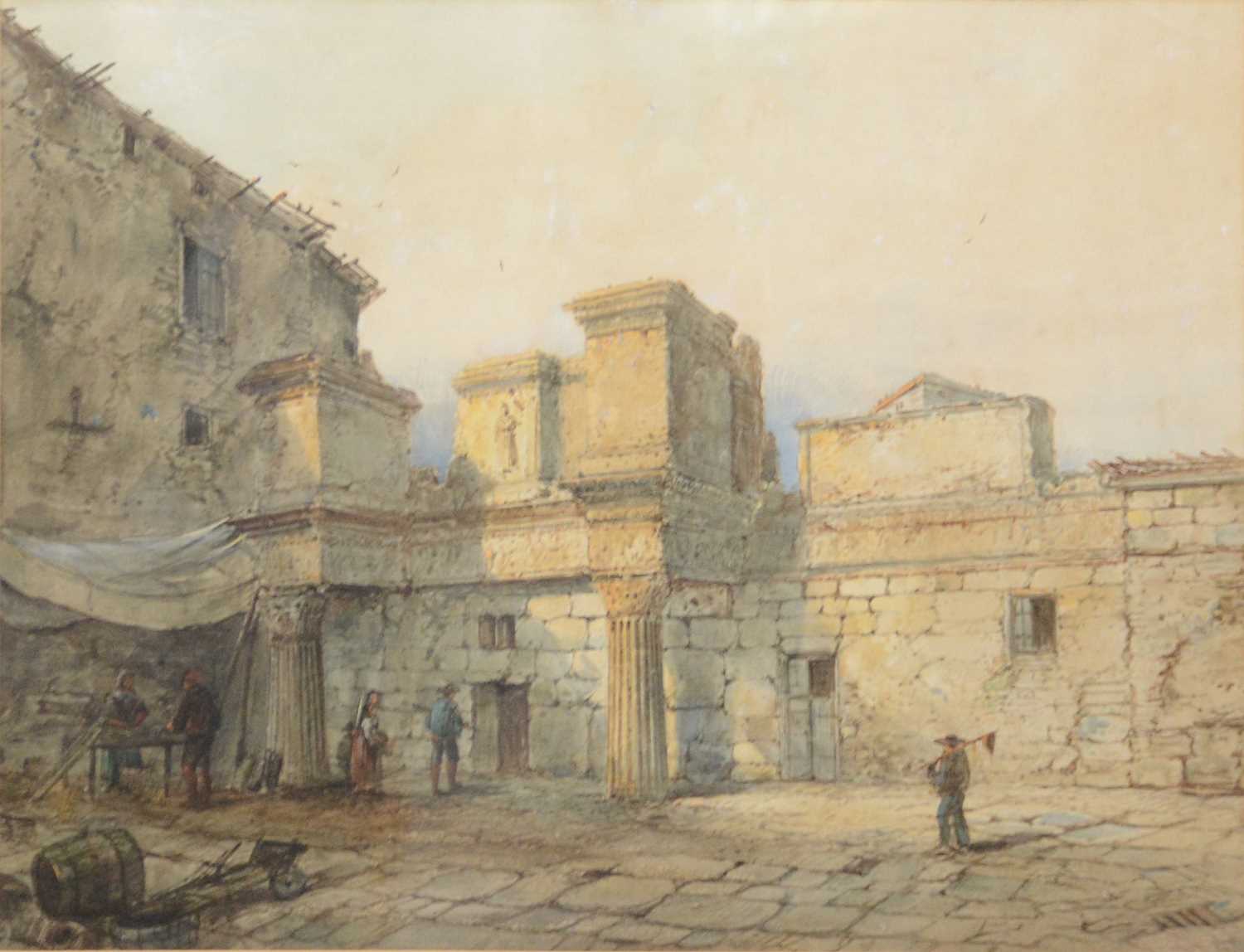 Lot 297 - Paul Marny, Italian Courtyard