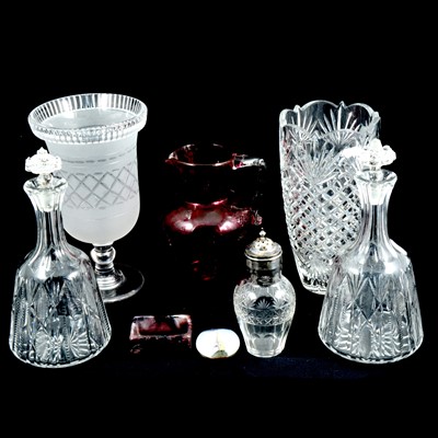 Lot 54 - Two boxes of assorted glassware