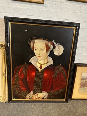 Lot 322 - Contemporary, Portraits of Catherine Parr and Sir Edward Hoby.