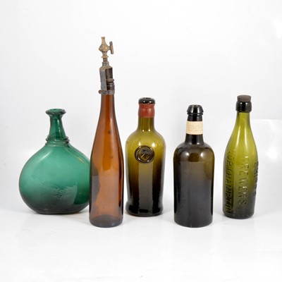 Lot 123 - Antique glass bottles