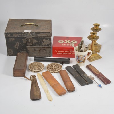 Lot 131 - Bone dominos, silver plate, etc.