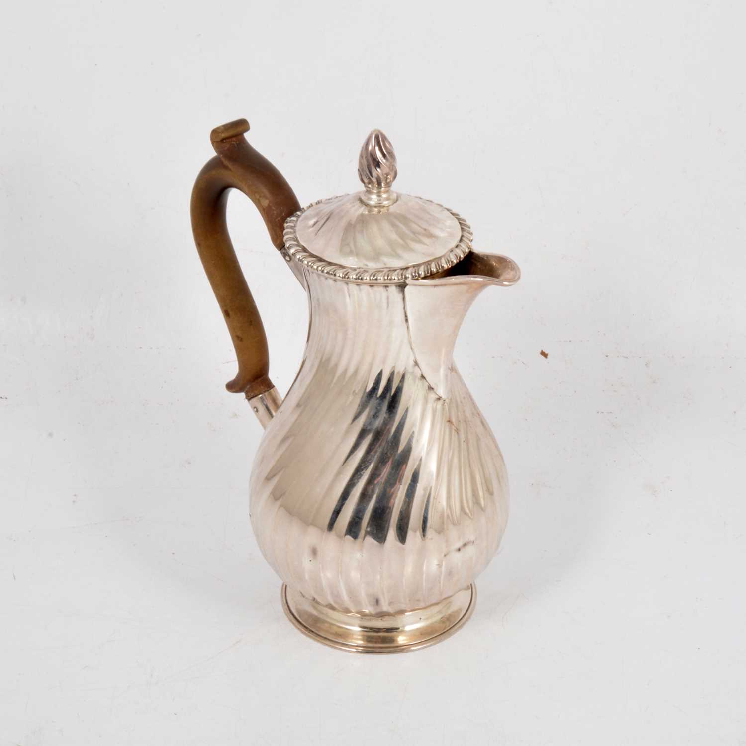 Lot 280 - Victorian silver hot water jug