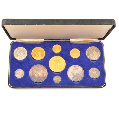 Lot 46 - A Queen Victoria 1887 Jubilee eleven-coin specimen set.