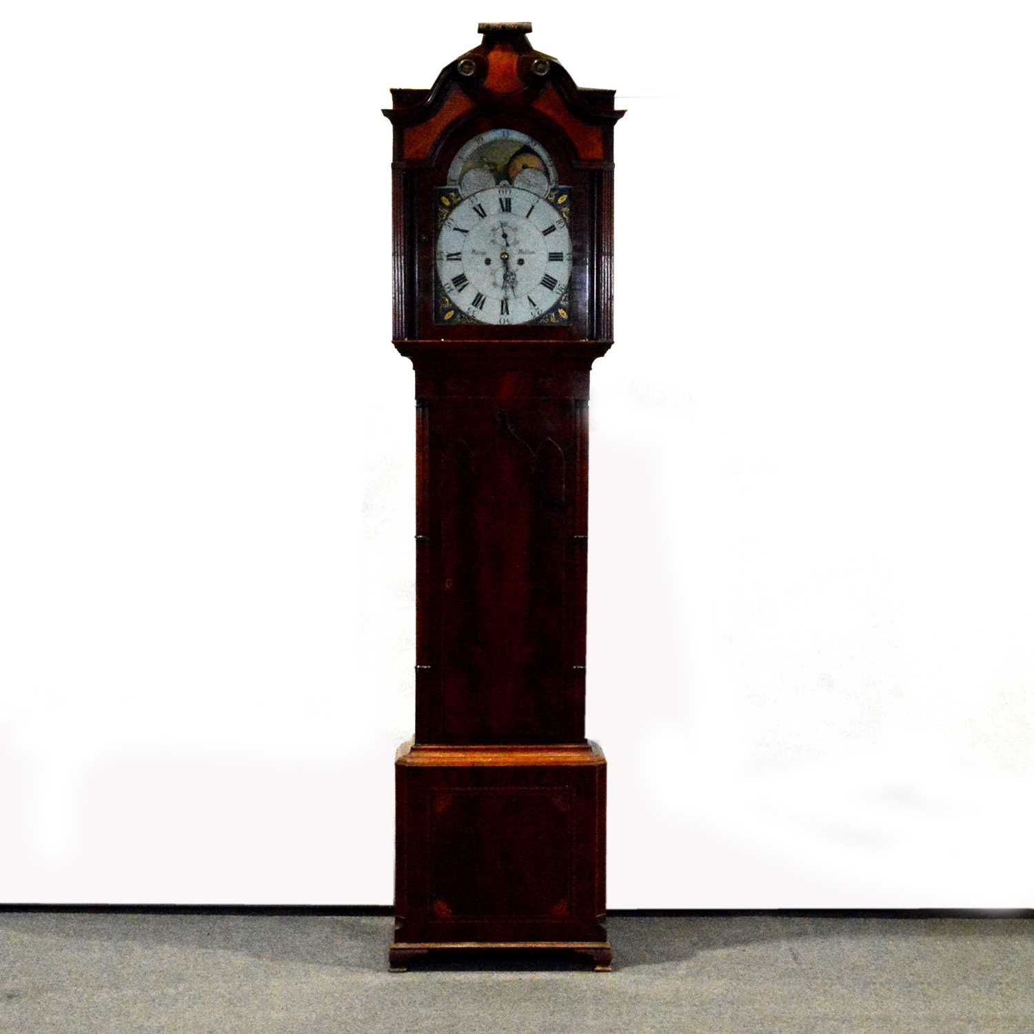 Lot 446 - Mahogany longcase clock, Barry, Bolton