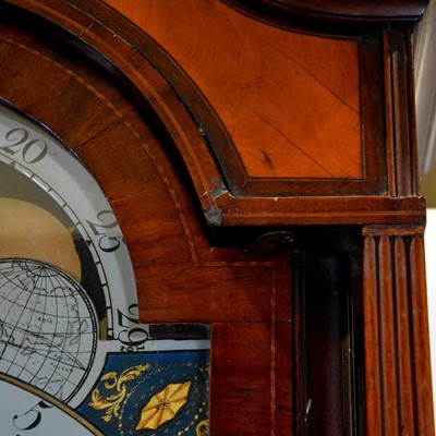 Lot 446 - Mahogany longcase clock, Barry, Bolton