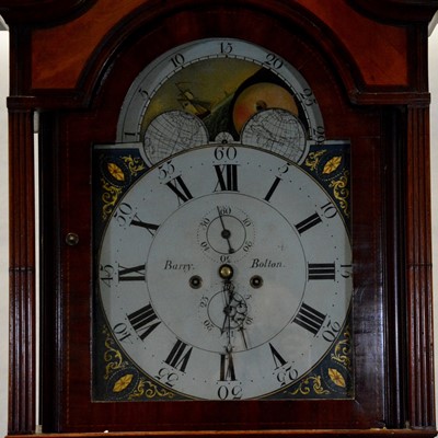 Lot 446 - Mahogany longcase clock, Barry, Bolton