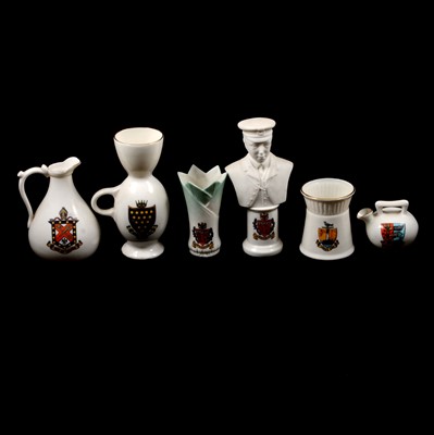 Lot 110A - A collection of W H Goss crested china.