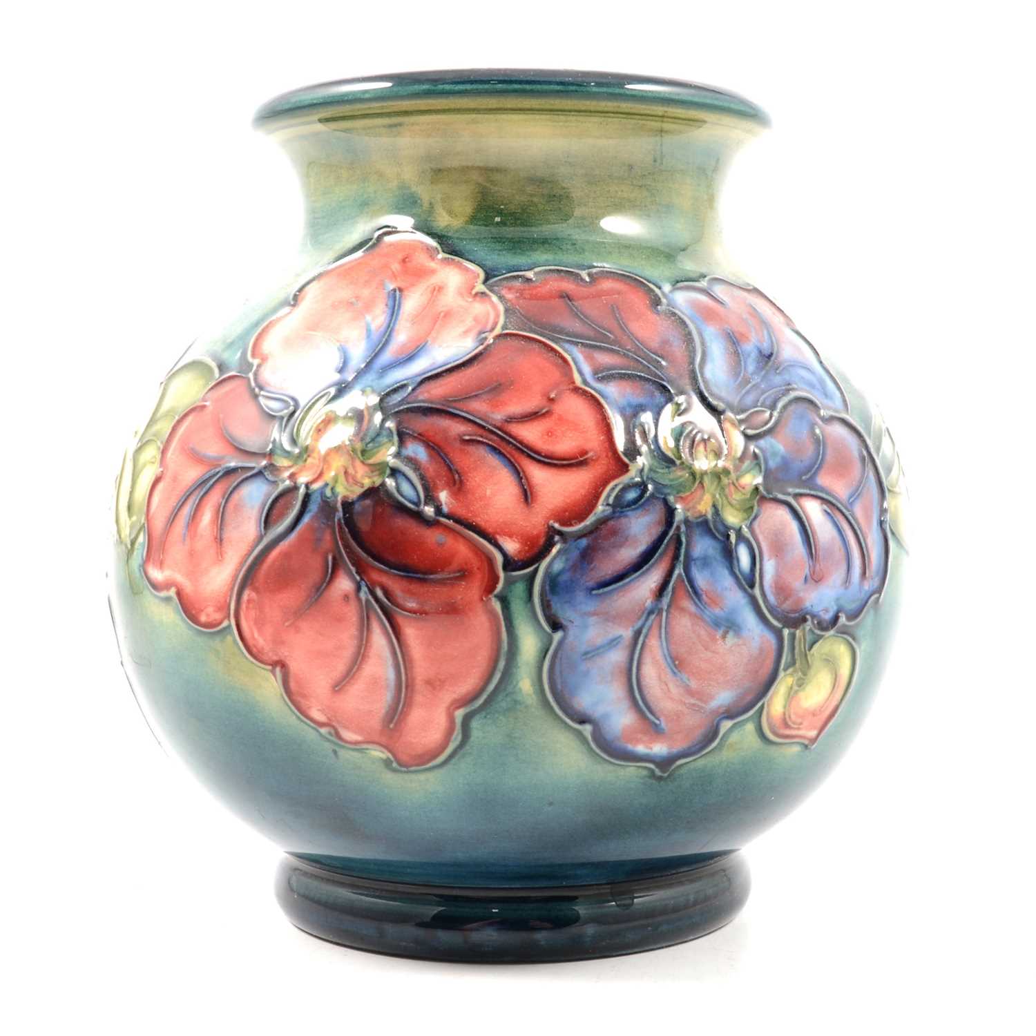 Lot 6 - Moorcroft pottery vase, Anenome pattern, circa 1950