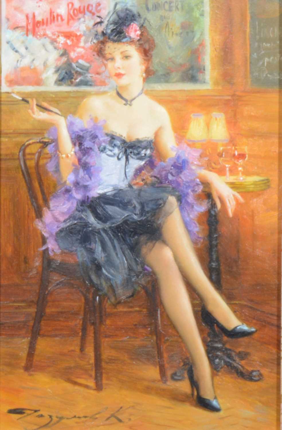 Lot 336 - Konstantin Razumov, Table at the Moulin Rouge