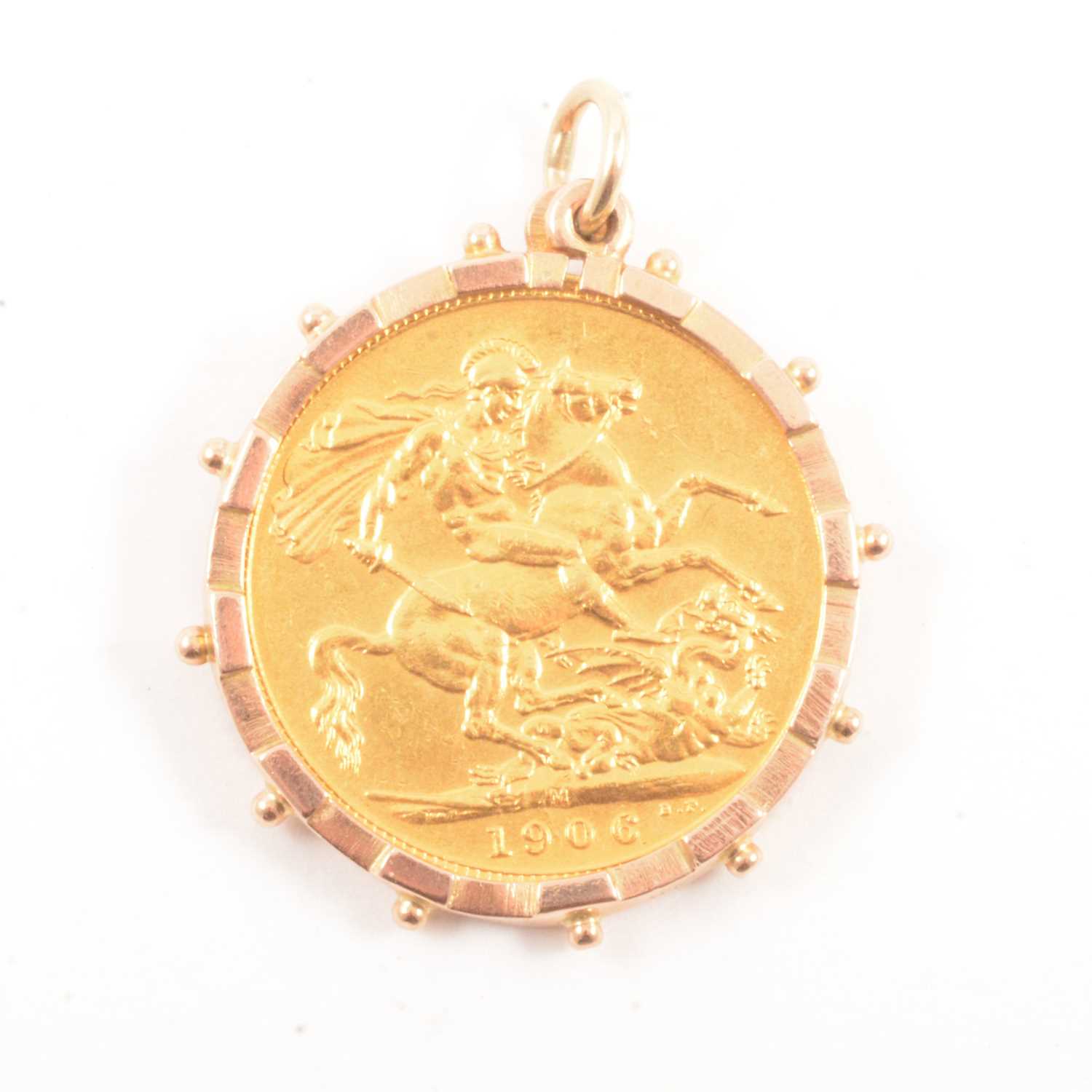 Lot 136 - A Gold Full Sovereign Coin pendant.