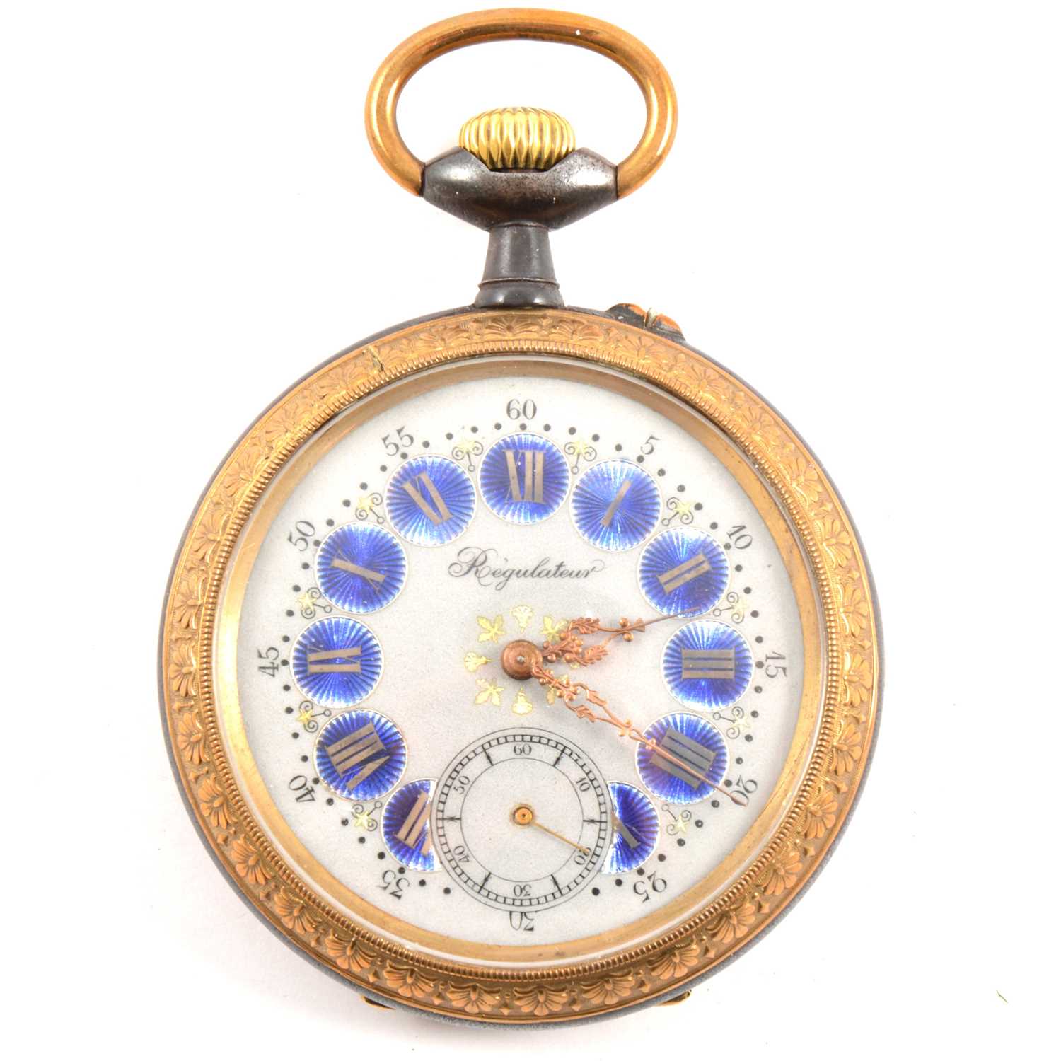 Lot 327 - A French goliath pocket watch.