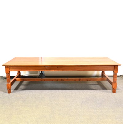 Lot 514 - Large handmade elm table