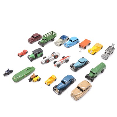 Lot 91 - Nine-teen Dinky Toys die-cast models including 1940's 30b Rolls Royce