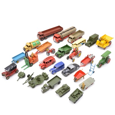 Lot 99 - One tray of Dinky Toys die-cast model vehicles and trucks, including Foden