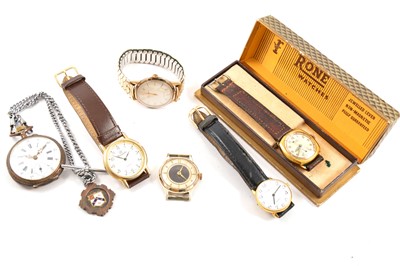 Lot 374 - A collection of lady's and gentleman's vintage wristwatches.