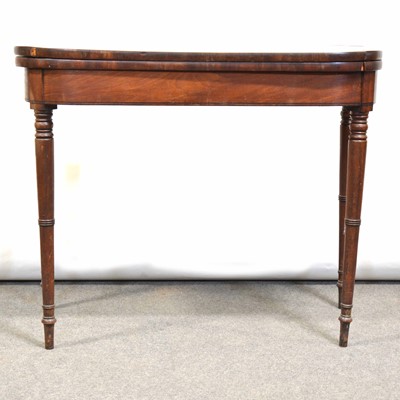 Lot 639 - George III mahogany card table