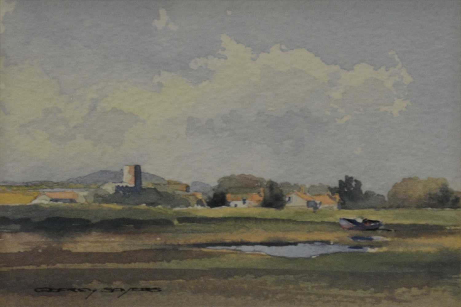 Lot 532 - Godfrey Sayers, Norfolk landscape.