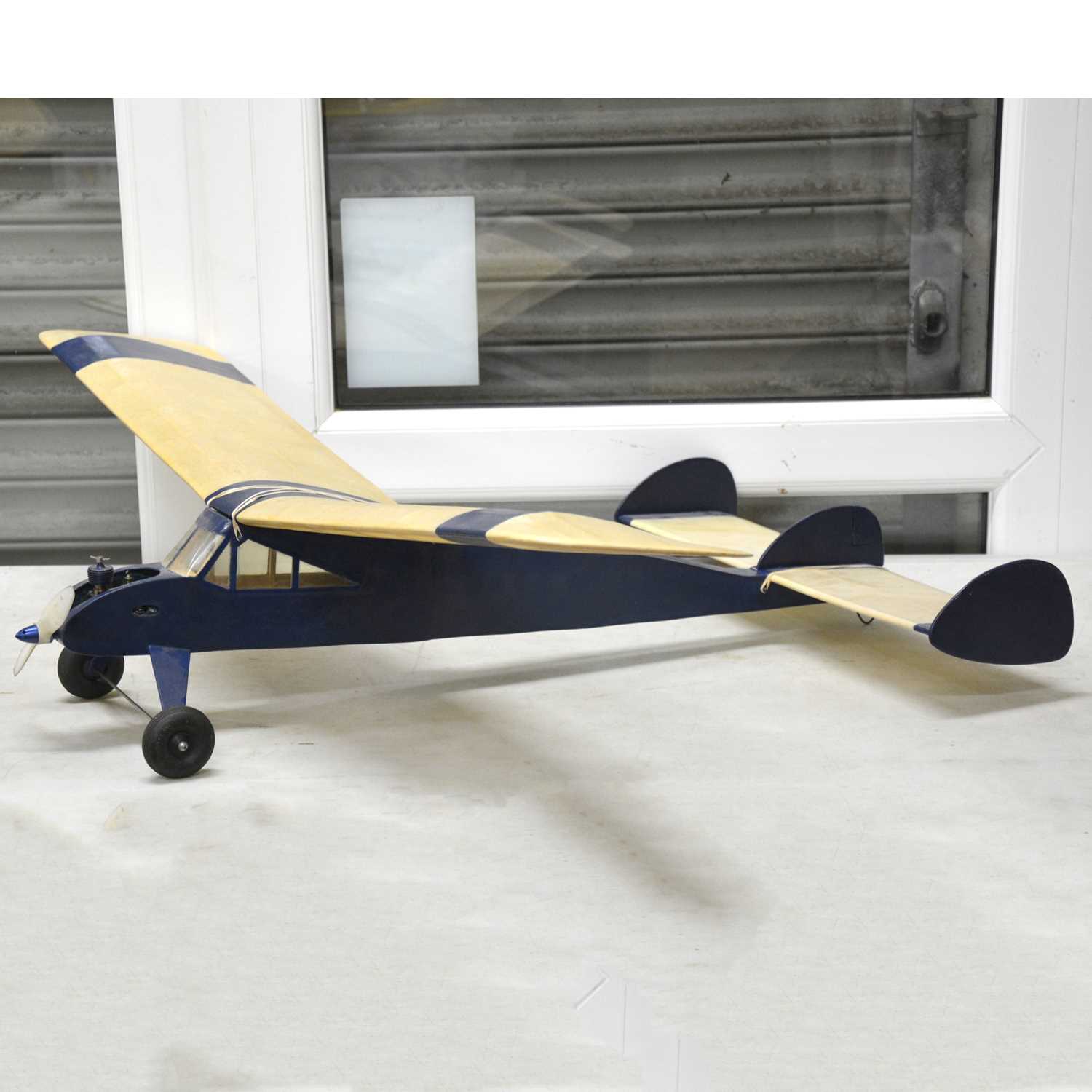 Lot 500 - Blue APEX model aircraft, with diesel engine