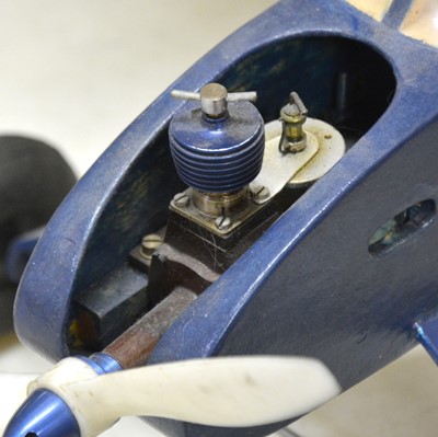 Lot 500 - Blue APEX model aircraft, with diesel engine