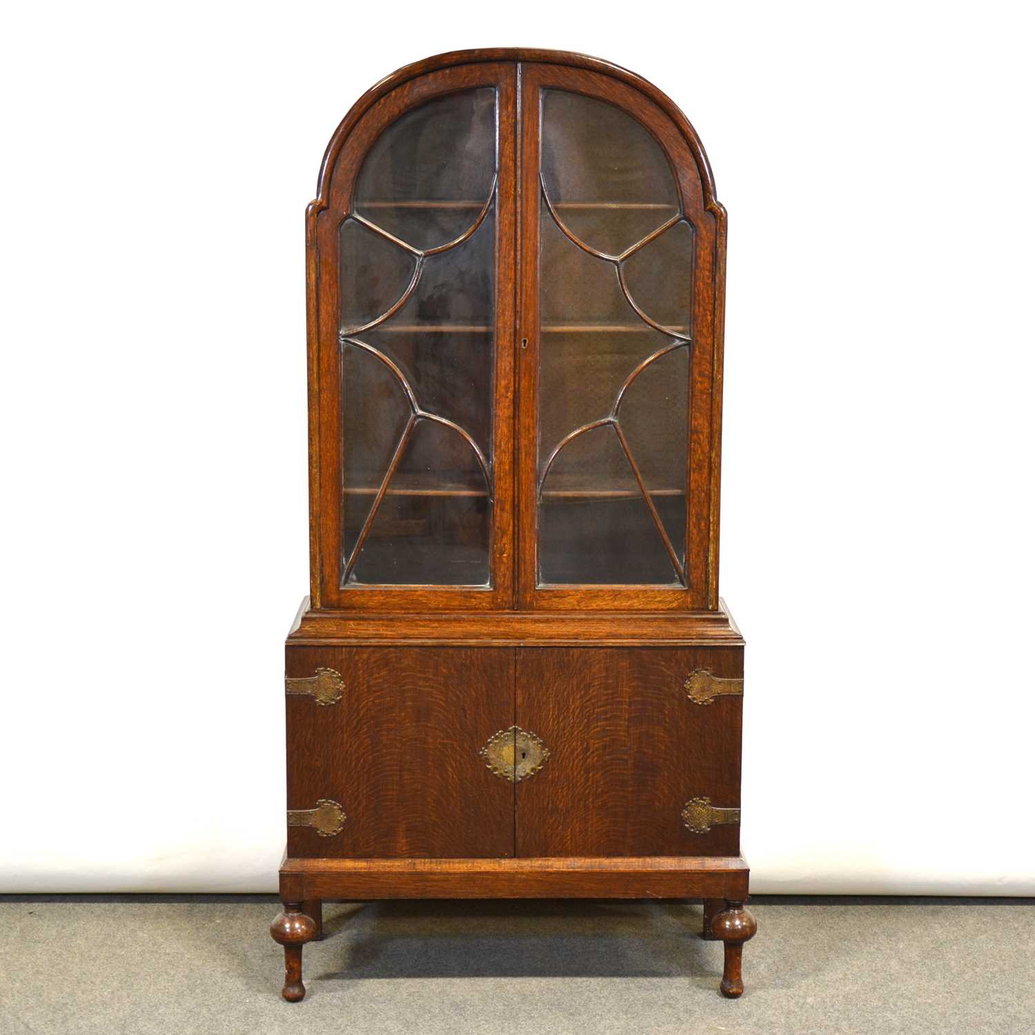 Lot 698 - Oak bookcase, 1930's