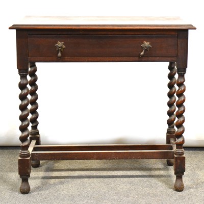 Lot 411 - 1930’s oak side table