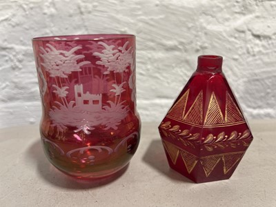 Lot 45 - Venetian and Bavarian glass