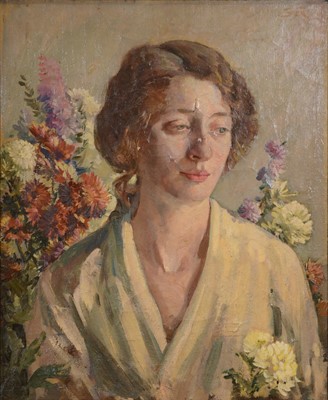 Lot 496 - Sunderland Rollinson, Betty with flowers