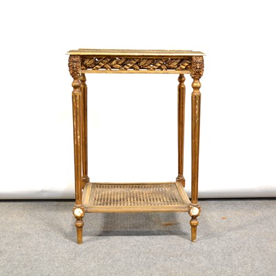 Lot 452 - French marble topped etagere