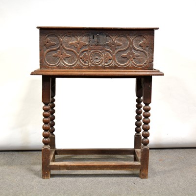 Lot 429 - Joined oak bible box