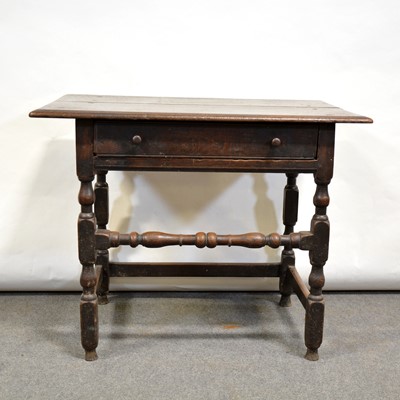 Lot 434 - Joined oak side table