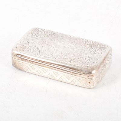 Lot 277 - George IV silver snuff box