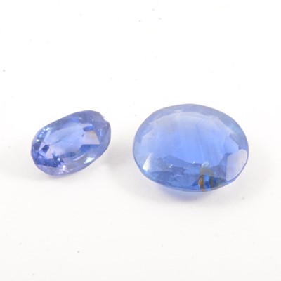 Lot 89 - Two sapphire loose stones.